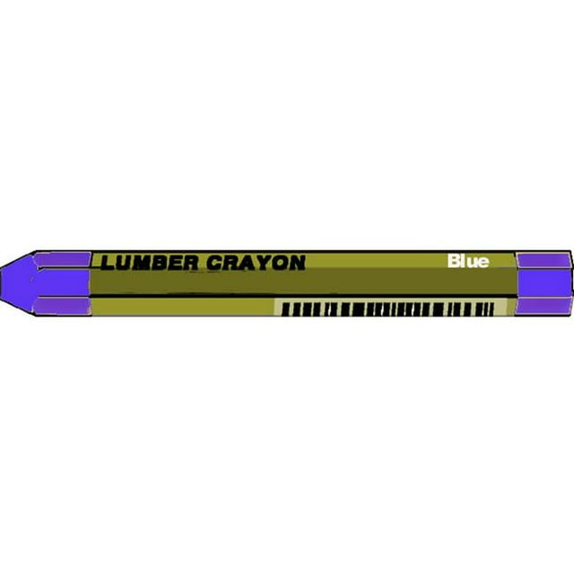 Dixon Ticonderoga Blue Lumber Crayons (12 Count)