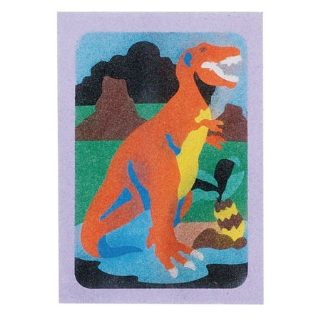 UPC: 0840614120219 | Sand Art Boards – Dinosaurs  5  x 7  (Pack of 12)