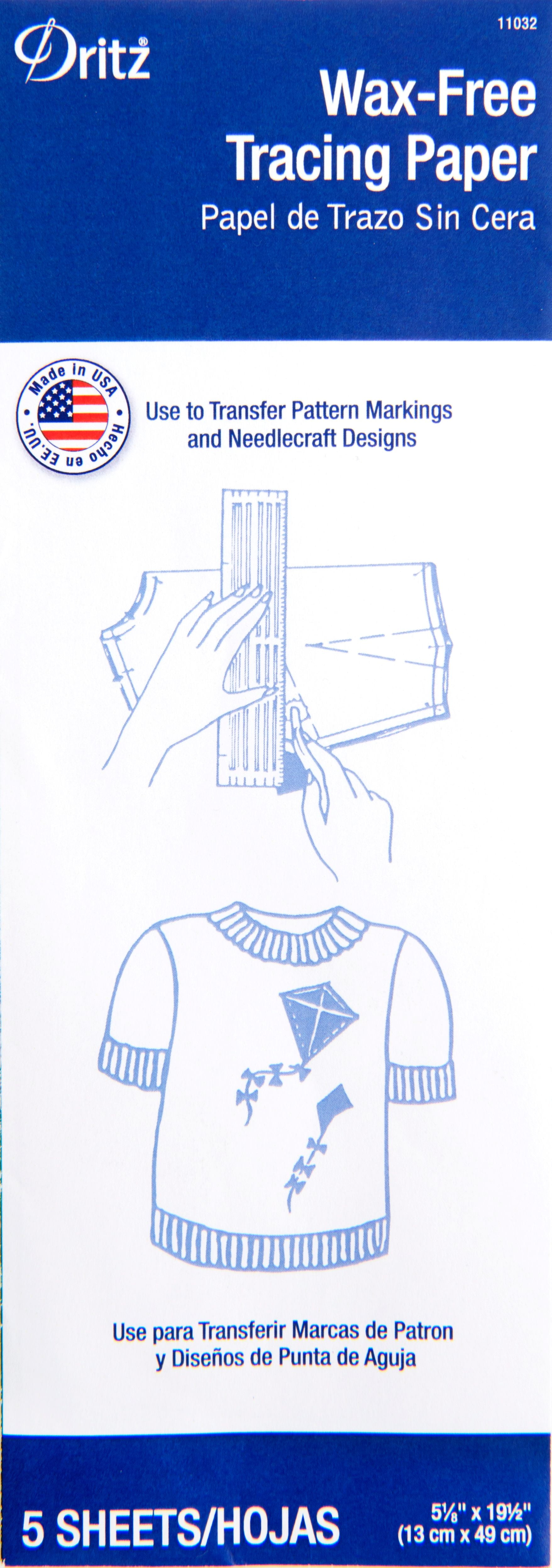 Dritz WaxFree Tracing Paper, 5 Count