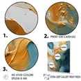 thumbnail image 3 of Designart "Currents Of White And Blue In The Ocean I" Ocean Floater Framed Canvas Art Print, 3 of 5