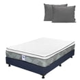 thumbnail image 1 of Colchón Matrimonial Baggio Spring Air PillowTop 4 cm Semi-firme + Box Base Cama + Almohada 2Pack, 1 of 8