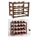 thumbnail image 3 of Estante de vino Soporte de botella de lujo Soporte de madera Estante de 4 capas, 3 of 8