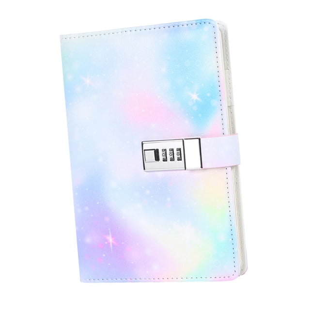 KLKCMS Diary with Lock 180 Pages Organizer Lock Journal Planner for Girls Kids Boys Sky