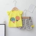 thumbnail image 2 of WRKEKC Girls Summer Outfits, Girls 2 Piece Casual Outfits, Girls' Summer Printing Comfortable Round-Neck Tank Top Sets For Kids, 2 of 5
