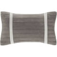 thumbnail image 5 of Madison Park Palmer Full 7 PC Pieced Faux Suede Comforter Set in Black, 5 of 12