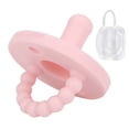 thumbnail image 1 of Chupete portátil de Silicona de grado alimenticio Nikou redondo rosa, 1 of 11