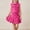 Hot Pink#F, variant on JCCXIN Stylish Girls Summer Outfit Sets Sleeveless Denim Tops With Pleated Skirt Casual Two Piece Toddler Classic Clothes Sets