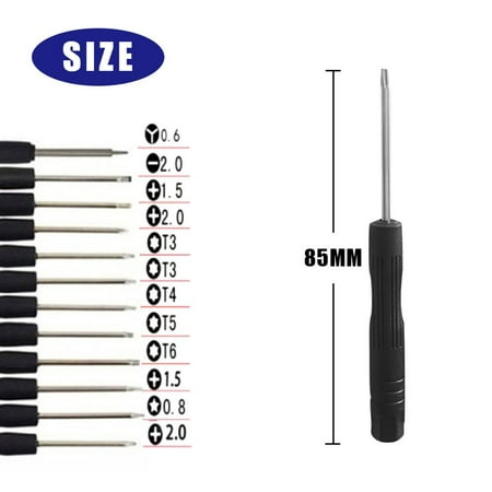 

12Pcs Small Screwdriver Disassembly Tool Screw Batch Y-type Hexagonal Five Star