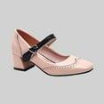 thumbnail image 2 of TIEVOSA Chaussures Mary Jane pour Femmes à Talon Moyen et Bout Carré, 2 of 3