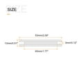 thumbnail image 2 of Uxcell Rubber Grommet Mount Size 38 x 45mm Round Single-Sided, Pack of 6, 2 of 5