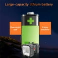 thumbnail image 4 of Litom Rechargeable LED Searchlight Flashlight, LED Spotlight Big Power Capacity 10000LM 20h Ultra-Long Standby 7 Lights Modes Camping Work Light, Waterproof, for Home, Outdoor, 4 of 16