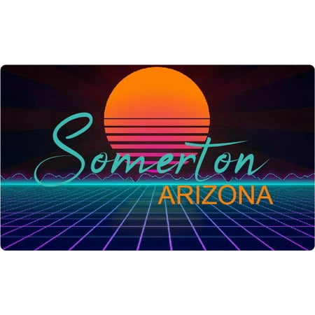 

Somerton Arizona 4 X 2.25-Inch Fridge Magnet Retro Neon Design