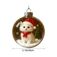 thumbnail image 3 of Summercome 2025 Animals Cute Puppy Collection Crystal Glass Ornament - Personalized Christmas Cats Ornaments, Handcrafted Animals Christmas Tree Ornaments, Clear Plastic Xmas Balls, 3 of 6
