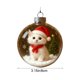 thumbnail image 3 of mfyjkho Adorno navideño transparente con forma de bola y escena invernal en miniatura para árbol de Navidad (8 cm, 1 unidad), 3 of 6