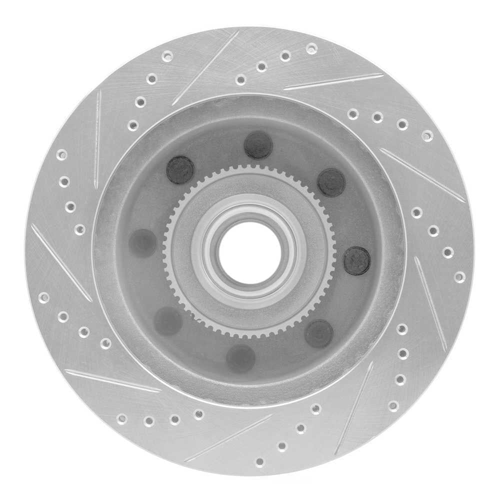 Dynamic Friction Company 631-54190R DFC Brake Rotor - Drilled And Slotted - Silver