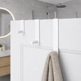 thumbnail image 2 of Adjustable White Over The Door Hooks - 3-Piece Door Hanger Set for Clothing and Accessories, Perfect for Home & Office - Includes 1 Large, 1 Medium, 1 Small Door Rack, 2 of 8