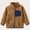 Brown, variant on Zorckvet Girls' Fleece Full Zip Outerwear Jackets for Little Kids with Pockets