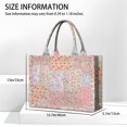 thumbnail image 3 of Large Capacity Tote Bag,Pioneer Flower Floral Print Pattern Handbag Fashion Luxury Tote Bag,15.7"x13"x 5.1" Inches,Laptop Compatible, 3 of 6