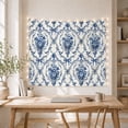 thumbnail image 5 of Blue and White Floral Urn Pattern on Solid White Background Romantic Vintage for Art Lovers Botanical Wall Decor Housewarming Gift Tapestry Wall Hanging for Living Room and Bedroom, 5 of 7