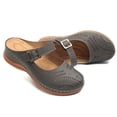 thumbnail image 3 of Block Heel Sandals Casual Wedge Heel Footwear Supplies Dark Grey Comfort 1 Pair, 3 of 5