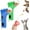 Blue+Green, variant on Cat Treat Gun, Cat Treat Launcher, Dog Food Catapult, Pet Treat Gun, Interactive Pet Treat Dispenser Toy, Handheld Cats Treat Launcher, Cats Treat Dispenser Shooter Toy (Blue)