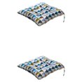 thumbnail image 2 of kurtrusly Soft And Comfortable Square Chair Cushion For Cozy Seat Fitting Simple And Easy-care Seat Cushions Colorful Triangles 2Set, 2 of 6