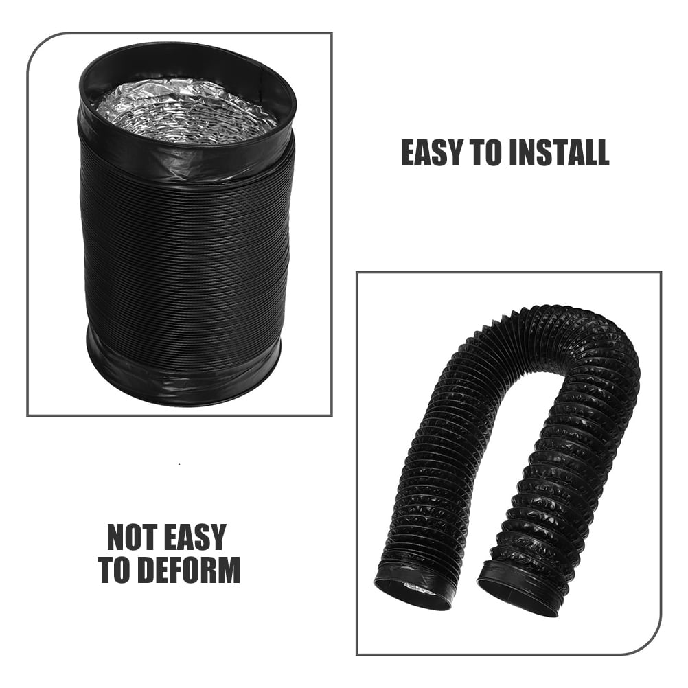 Worgeous Flexible Dryer Vent Tube Heavy Duty Flexible Aluminum Dryer Vent Hose Thickened For Enhanced Durability Easy Installation