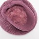 thumbnail image 3 of Gorro de punto para mujer, de invierno, de color liso y terciopelo, cálido, de lana suave y a la moda, para invierno., 3 of 5