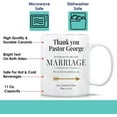 thumbnail image 2 of Humorous Gift Idea Personalized Wedding Officiant, Custom Wedding Officiant, Thank You Wedding Officiant From Bride and Groom, Wedding Souvenir 11 Oz White Ceramic Coffee Mug 282998, 2 of 7