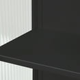 thumbnail image 5 of Royard Oaktree Metal Wall Cabinet with Glass Doors, Kitchen Storage Cabinet w/Shelves & Towel Bar, 5 of 7
