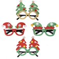 thumbnail image 3 of Juego de 6 vasos navideños divertidos, juego de marcos para vasos para fiesta de Navidad, árbol de Navidad, gorros de Papá Noel, vasos novedosos, decoración con purpurina para adultos y niños, 3 of 5
