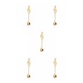 thumbnail image 3 of braveheart Musical Coffee Spoon Set Stainless Retro Iron Ice Cream Spoon Scoop Creative Spoon Tea -Spoon Tableware gold 5Set, 3 of 6