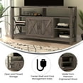 thumbnail image 6 of Flash Furniture Wyatt Modern Farmhouse Television Stand for TVs up to 60",Gray, 6 of 11