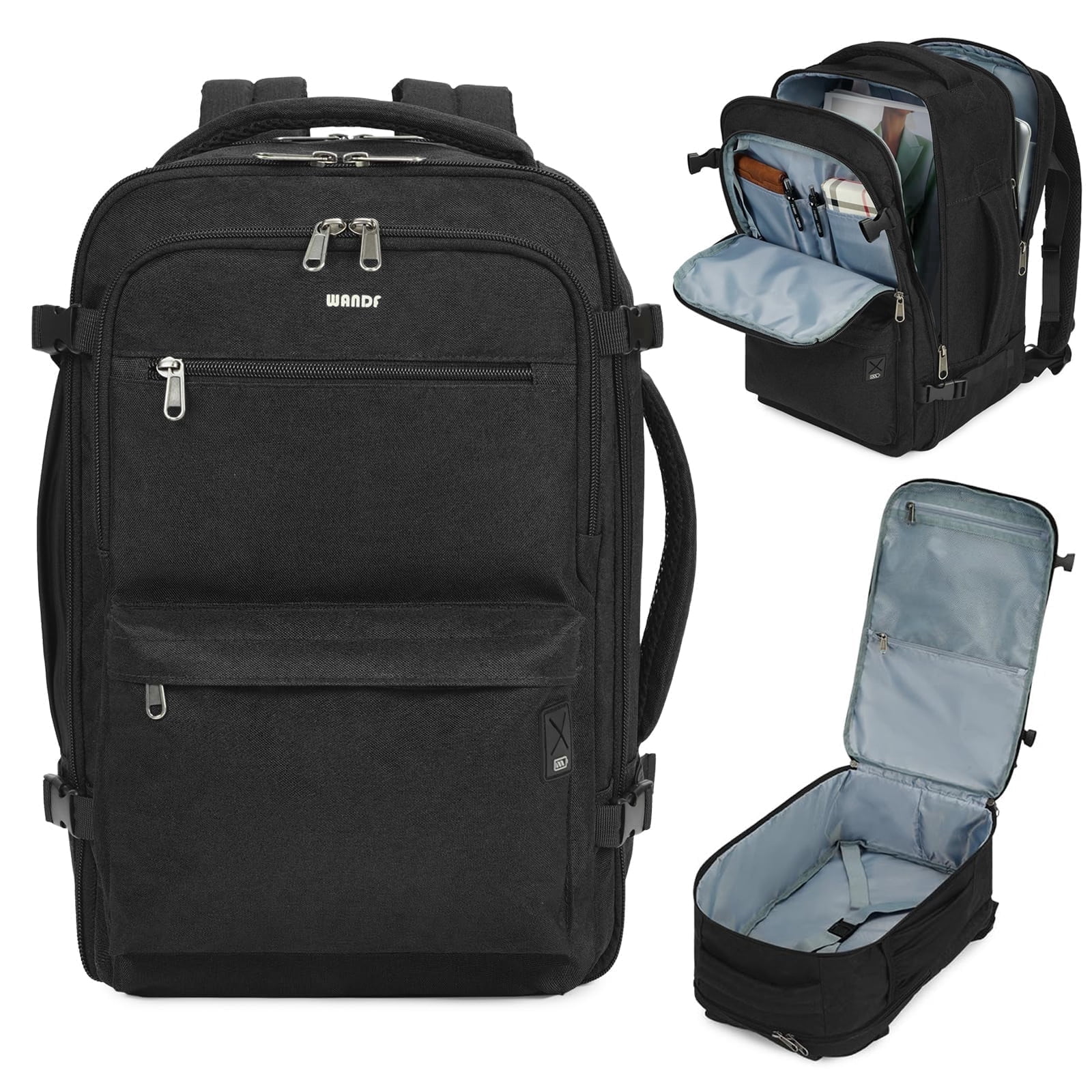 boardingblue personal item laptop backpack 17x13x8 Inches College Travel Backpacks for Men Women, Under-Seat for JetBlue, Spirit (Blue) : Electronics Specially designed for under I Put the Viral Boarding
