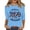 Blue #345, variant on KDDYLITQ Womens 250th Anniversary Independence Day Tshirt Patriotic Red White Blue Crew Neck T-Shirts 4th July 250 Years Birthday Birthday Tees Usa Flag Loose 3/4 Sleeve Tops Watermelon Red S