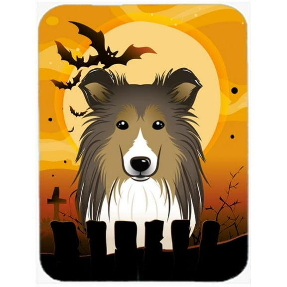 Halloween Sheltie Mouse Pad, Hot Pad & Trivet
