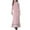 Pink, variant on Kids Girls Muslim 𝗜slamic Dress Long Sleeves Soft Full Length Robe Burka Arab Prayer Loose Maxi Abaya Kaftan Dress