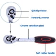 thumbnail image 5 of Ensemble de 46 Douilles Métriques Ensemble de Clés à Entraînement Carrées Kit d'Outils de Plomberie Automobile Travail DIY (Rouge), 5 of 5