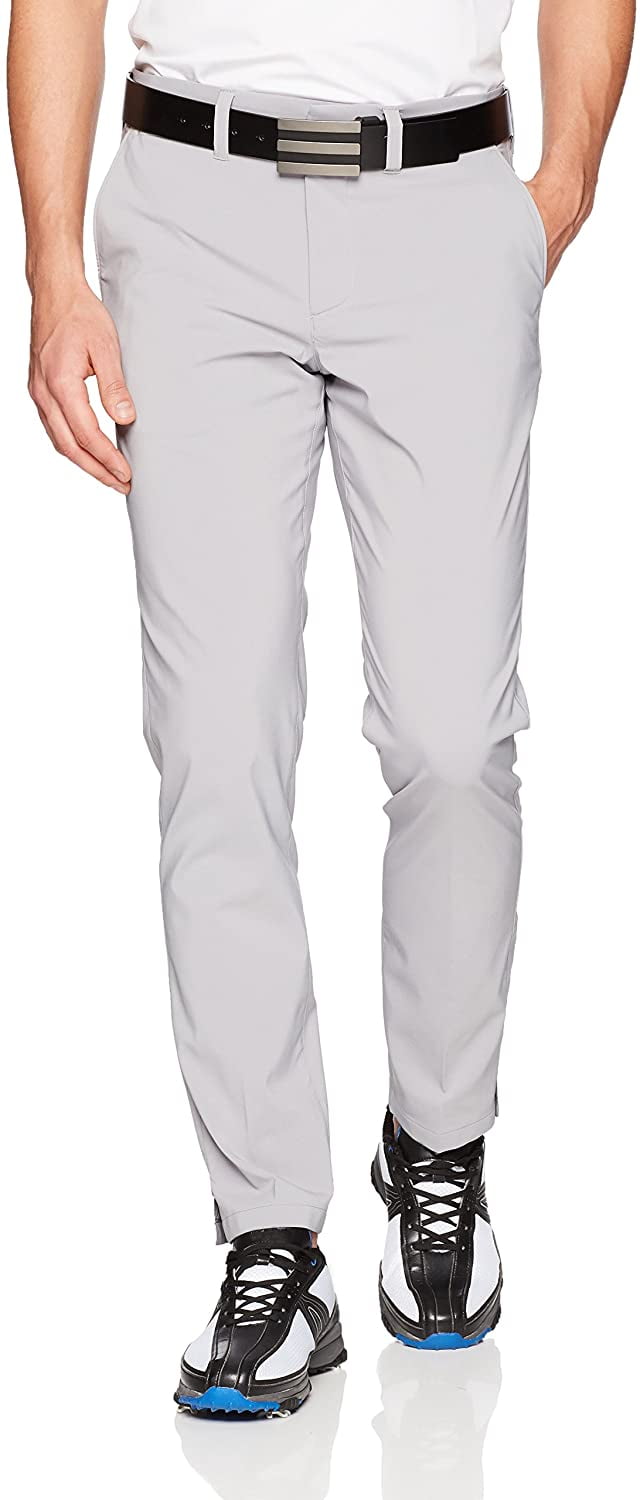 Skechers Golf Men's Eagle on 10 Modern Fit Flat Front Pant, light gray