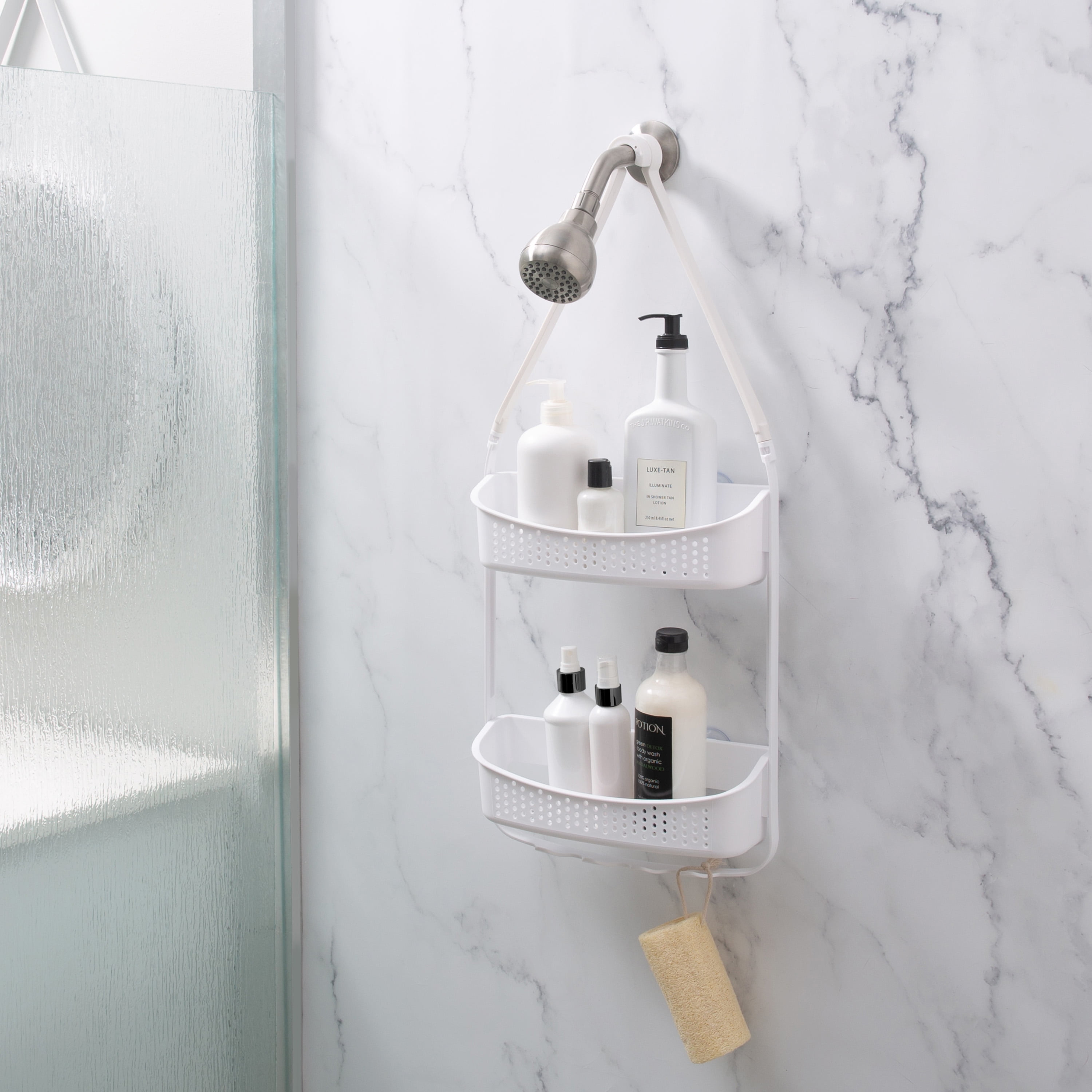 Bath Bliss 2-Way Convertible Shower Caddy in Sea Glass