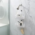 thumbnail image 6 of Bath Bliss 2 Way Convertible Shower Caddy in White, 6 of 11