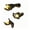 D-3pc, variant on 1PC Halloween Creepy Devil Hand Wall Sconce with LED Candle Floating Witch Hand Shelf Gothic Home Decor(B)