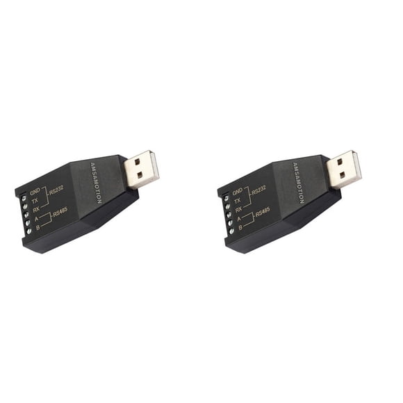 2X USB TO RS232 RS485 USB Serial Communication Module Industrial Grade USB-232/485 Signal Converter,2 x USB-232/485 Converter,black
