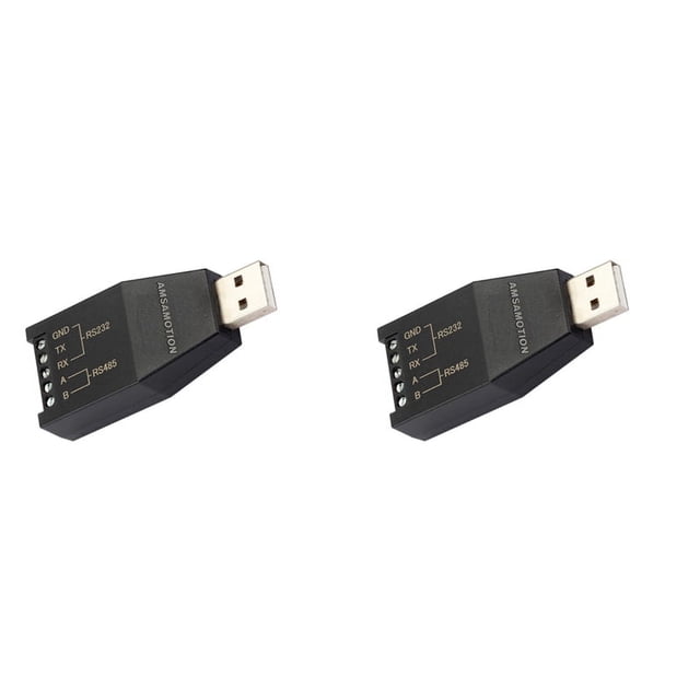 2X USB TO RS232 RS485 USB Serial Communication Module Industrial Grade USB-232/485 Signal Converter,2 x USB-232/485 Converter,black