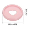 thumbnail image 2 of 24mm Plastic Book Binding Discs, 11 Pack Discbound Expansion Discs Heart Binder Rings for DIY Notebook Planner, Light Pink, 2 of 6