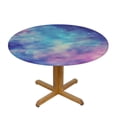 thumbnail image 3 of COMIO  Galaxy Pattern Round Fitted Table Cloth with Elastic Edge Waterproof Tablecloths Wipeable Circle Table Cover for Round Table Indoor Outdoor Use, 3 of 7