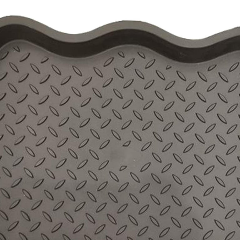 All Weather Boot Tray – Water Resistant Plastic Utility Rubber  Shoe Mat – Indoor or Outdoor Doormats for Use in All Seasons by Stalwart  (Black, Small) : Patio, Lawn & Garden