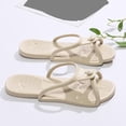 thumbnail image 2 of Mlkoz Womens Portable Foldable Flip-Flops Soft Sole Non-Slip Beach Sandals for Summer Travel, 2 of 6