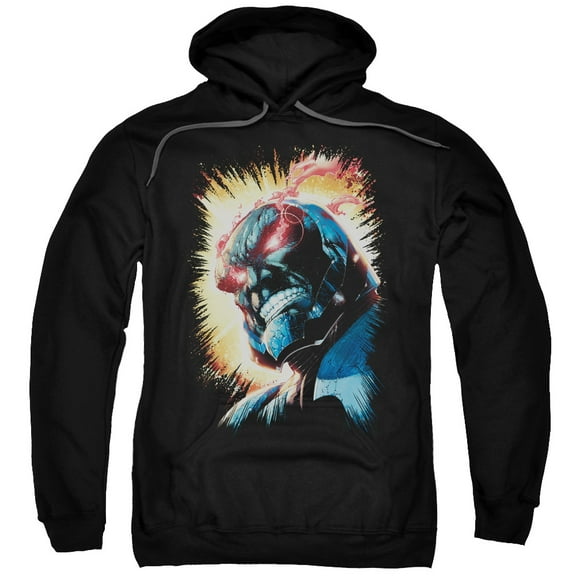 JLA Justice League Darkseid Is Adult Pullover Hoodie Sweatshirt Black