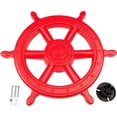 thumbnail image 3 of Swing Set Stuff Inc. Ships Wheel (Red) with SSS Logo Sticker, 3 of 3